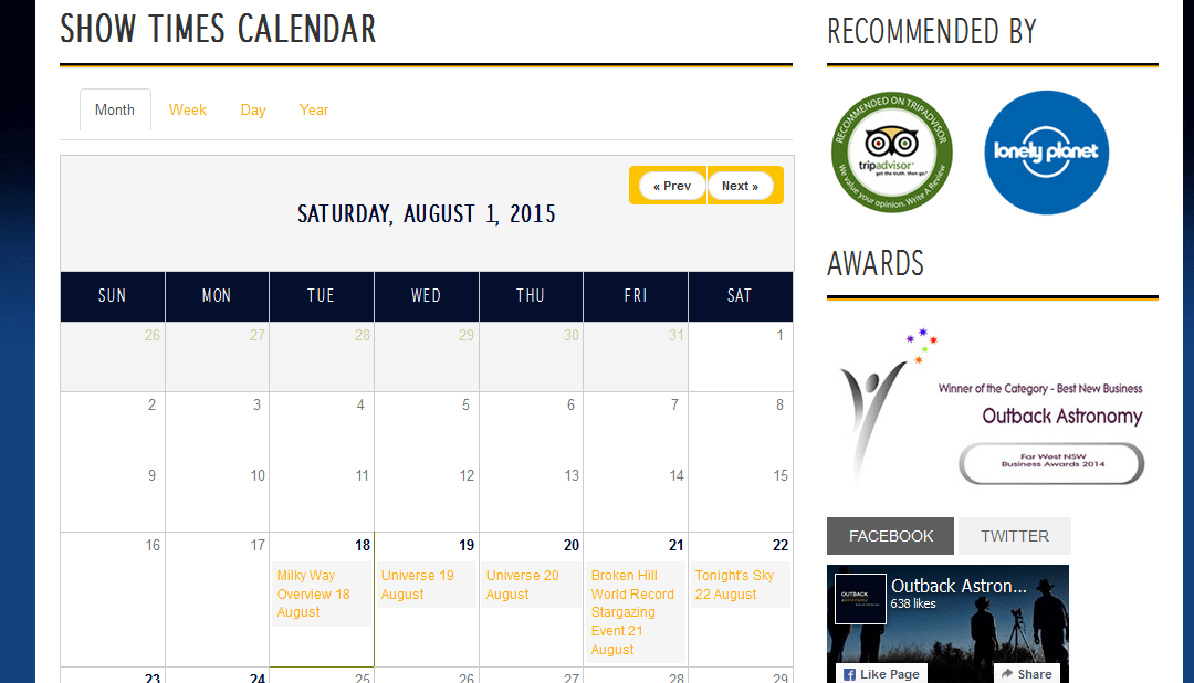 Example of a Calendar
